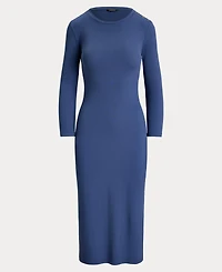 Lauren Ralph Women's Slim-Fit Crewneck Midi Dress