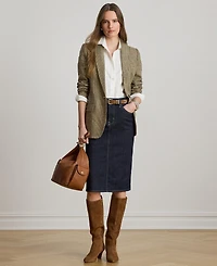 Lauren Ralph Denim Pencil Skirt