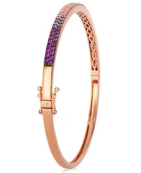 Le Vian Strawberry Ombre Sapphire (1-1/5 ct. t.w.) & Vanilla Sapphire Bangle in 14k Strawberry Gold