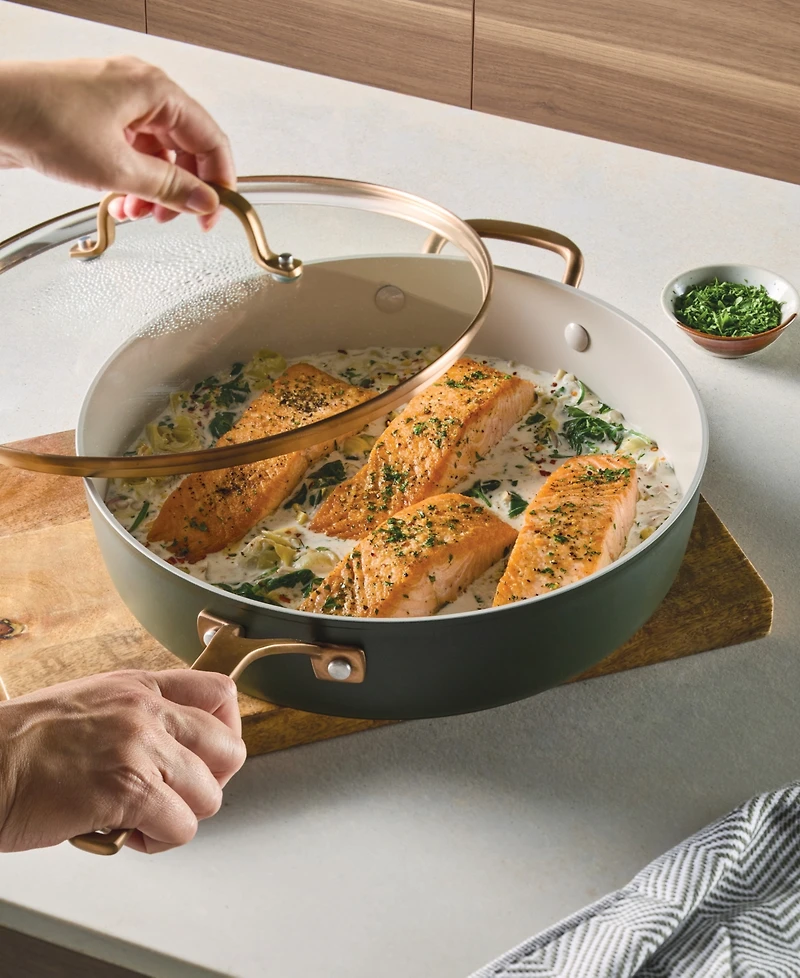 KitchenAid Design Series Hard-Anodized Ceramic Induction 5-Quart Lidded Saute Pan