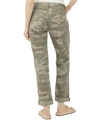 Silver Jeans Co. Women's Chelsea Mid Rise Straight Leg Camo