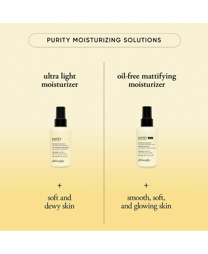 philosophy Purity Made Simple Ultra-Light Moisturizer, 4.7 oz.