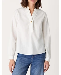 Whistles Women's Textured Frill Shirt