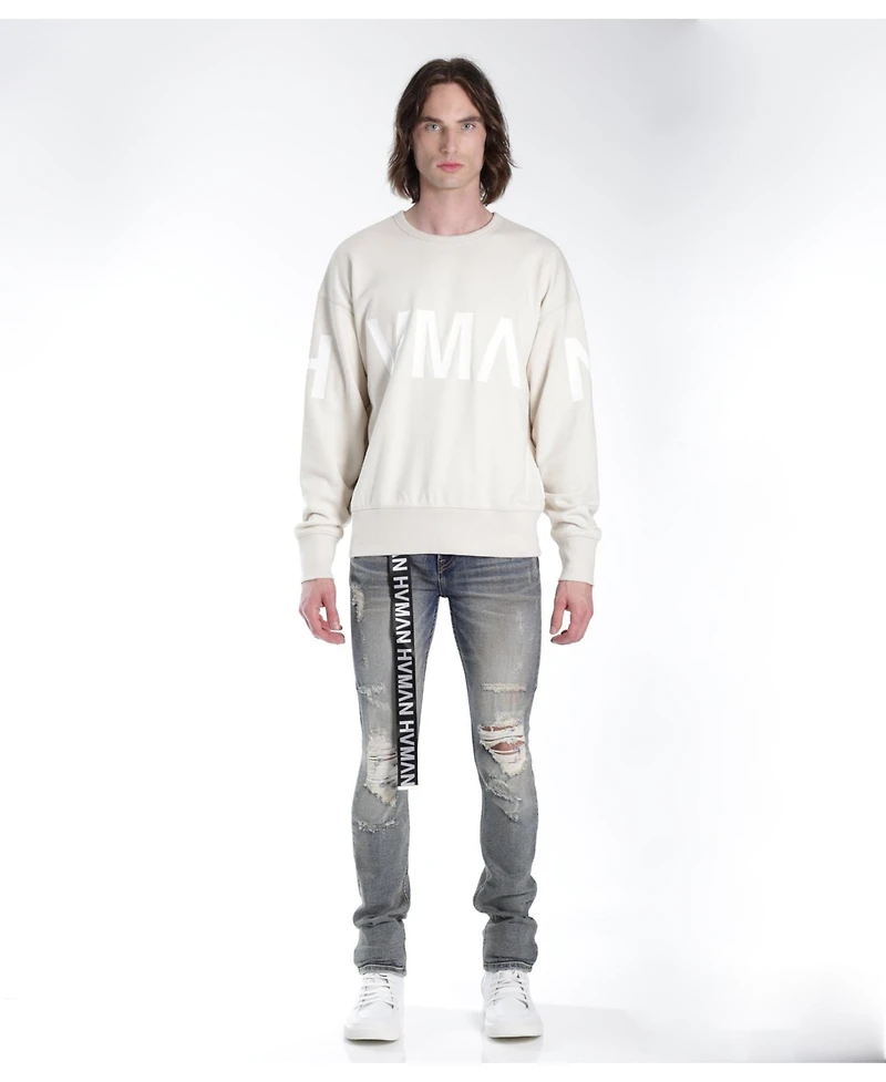 Hvman Chosen To Prevail x Cult Men's Strat Super Skinny Fit Jean