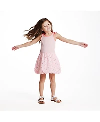 Andy & Evan Toddler Girls Ribbed Bubble Dress