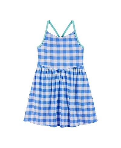 Andy & Evan Girls and Gingham Knit Skort Dress