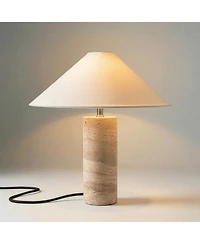 Brightech Runo Stone Led Table Lamp with Dimmer (14")