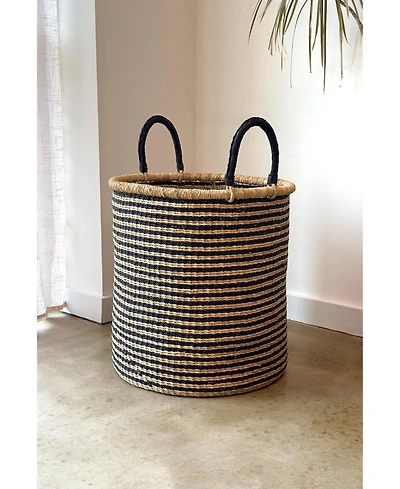 Mbare, Handwoven Stripes Hamper
