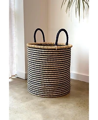 Mbare, Handwoven Stripes Hamper