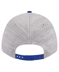 New Era Men's Heather Gray/Royal Philadelphia 76ers Active Digi-Tech Two-Tone 9FORTY Adjustable Hat