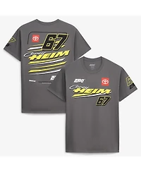 23xi Racing Men's Charcoal Corey Heim 67 Crewneck T-Shirt