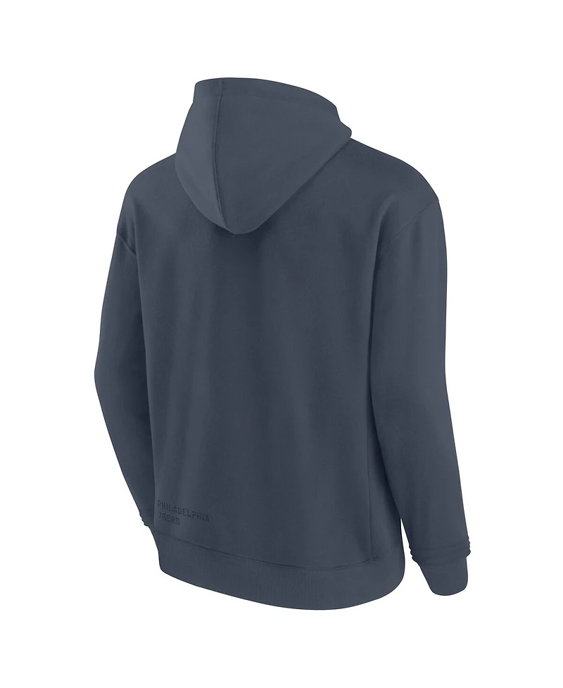 Fanatics Men's Blue Philadelphia 76ers Future Ground Info Elements Premium Pullover Hoodie