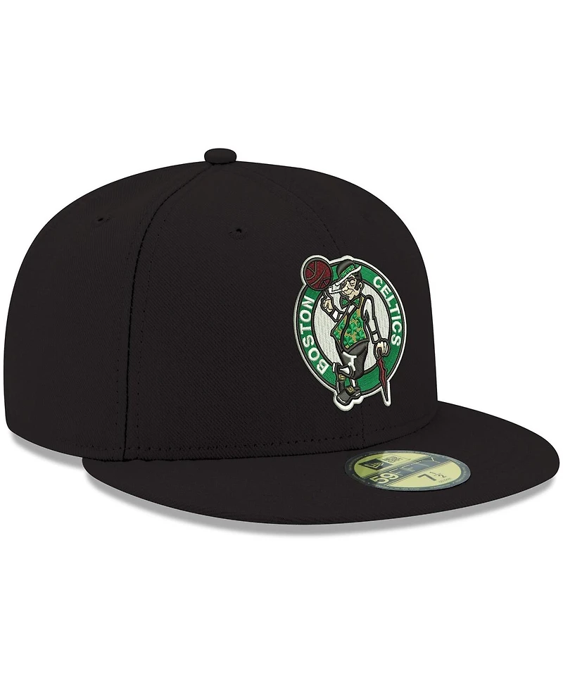 New Era Men's Black Boston Celtics Team Color 59FIFTY Fitted Hat