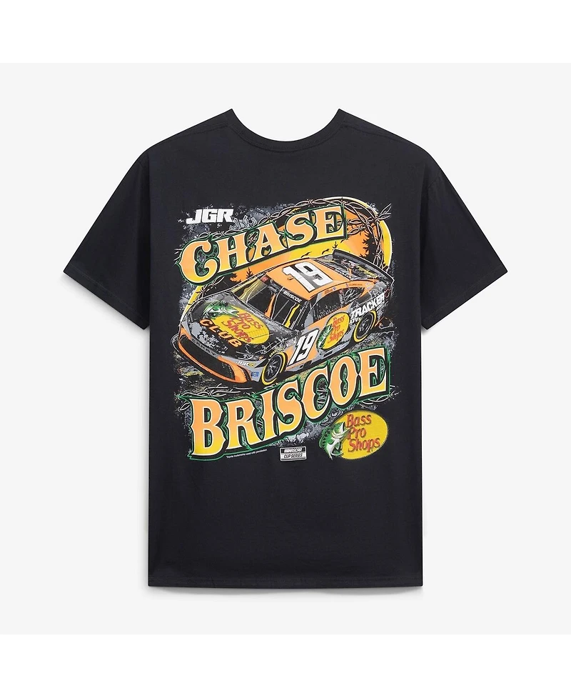 Joe Gibbs Racing Team Collection Men's Black Chase Briscoe 19 Bass Pro Shops T-Shirt