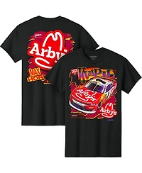 Jr Motorsports Official Team Apparel Men's Black Carson Kvapil Arby's T-Shirt