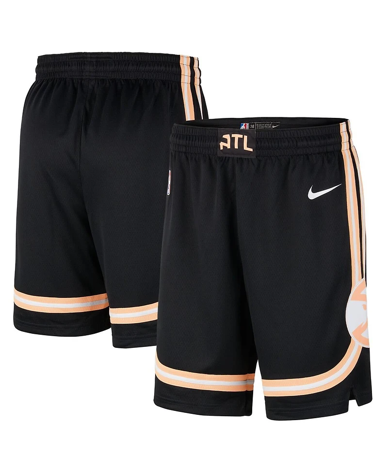 Nike Men's Black Atlanta Hawks 2025/26 City Edition Remix Dri-fit Swingman Shorts