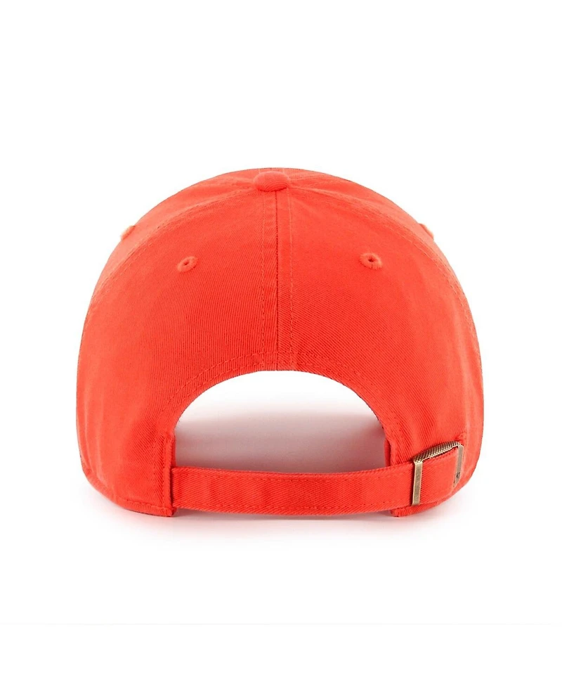 '47 Brand Men's Orange Chicago Bears Historic Logo Clean Up Adjustable Hat