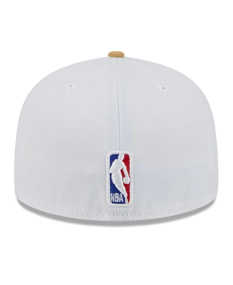 New Era Men's White/Gold Boston Celtics 2025/26 City Edition 59FIFTY Fitted Hat