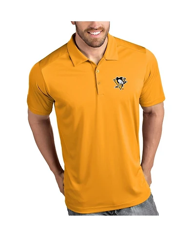 Antigua Men's Gold Pittsburgh Penguins Tribute Polo Shirt