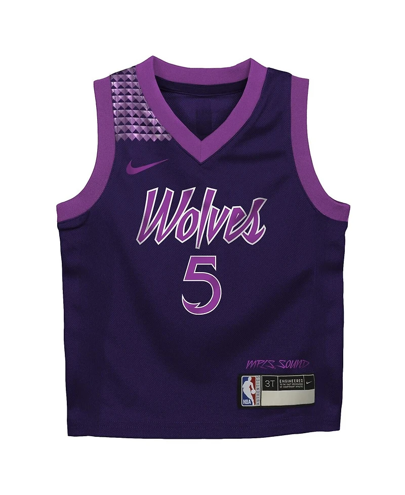 Nike Baby Boys and Girls Anthony Edwards Purple Minnesota Timberwolves 2025/26 City Edition Swingman Jersey