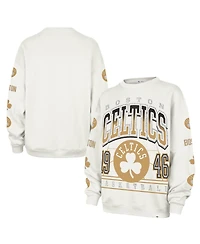 '47 Brand Women's Natural Boston Celtics 2025/26 City Edition Go Big Oversized Sweatshirt