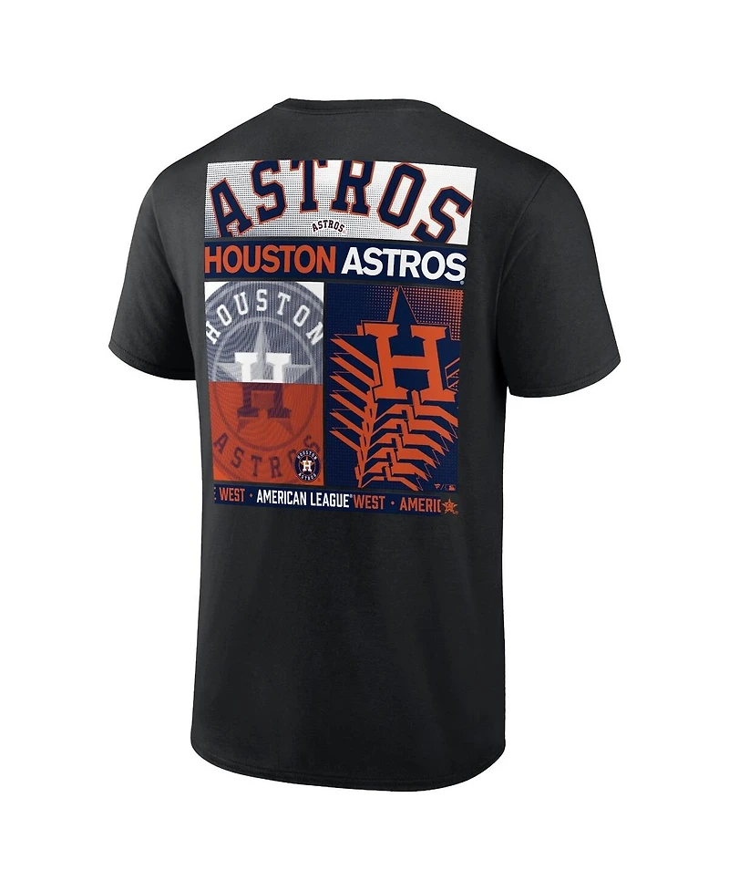 Fanatics Men's Profile Black Houston Astros Big & Tall Two-Sided Graphic T-Shirt