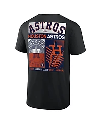 Fanatics Men's Profile Black Houston Astros Big & Tall Two-Sided Graphic T-Shirt
