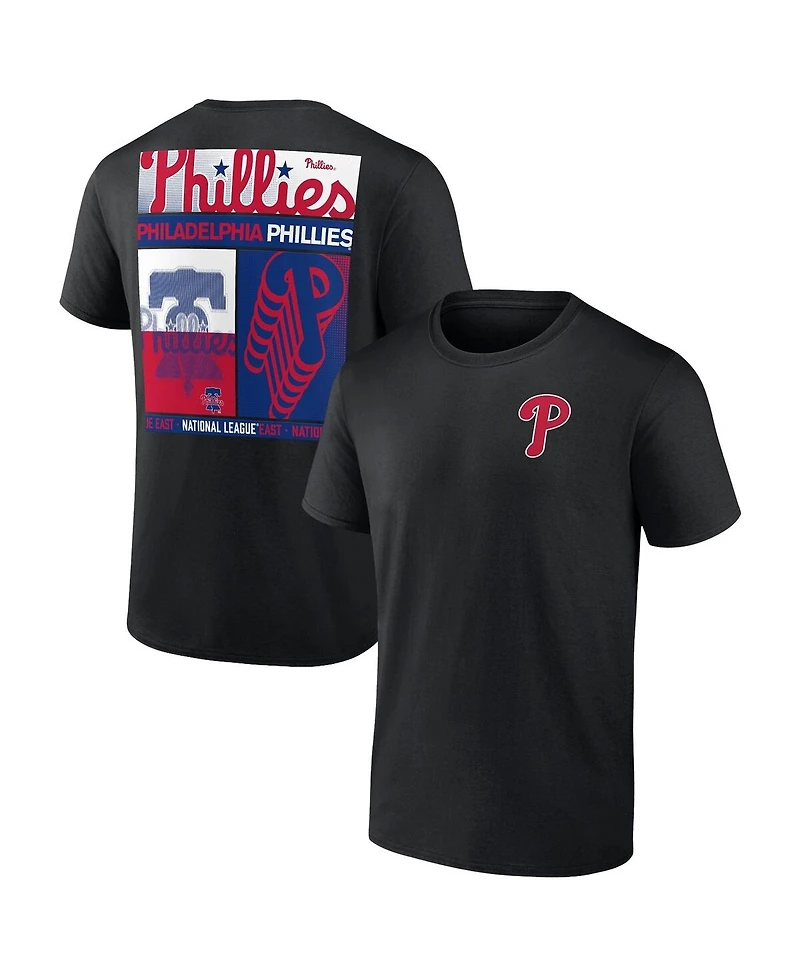 Fanatics Men's Profile Black Philadelphia Phillies Big & Tall Two-Sided Graphic T-Shirt