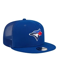 New Era Big Boys and Girls Royal Toronto Blue Jays 9FIFTY Trucker Snapback Hat