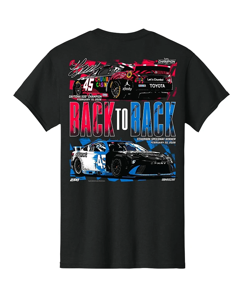 Classic Ink Usa Men's and Women's Black Tyler Reddick Back-To-Back Wins T-Shirt
