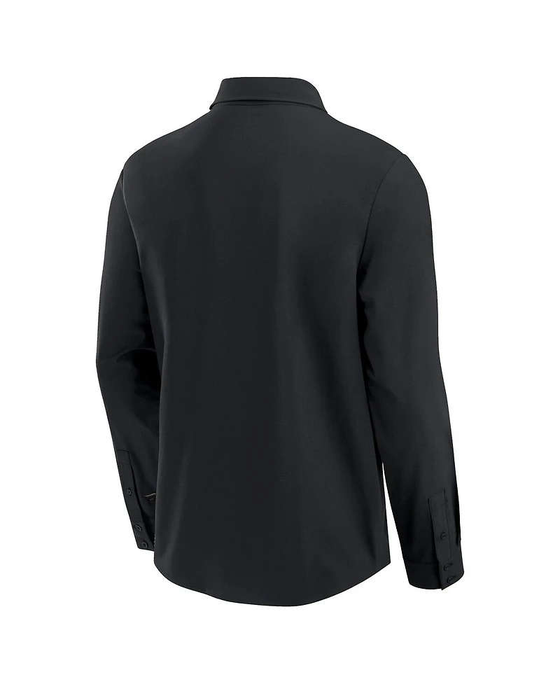 Fanatics Men's Black St. Louis Cardinals Front Office Long Sleeve Button-Up Shirt