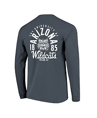 Image One Men's Navy Arizona Wildcats Comfort Colors Mascot Overlay Long Sleeve T-Shirt