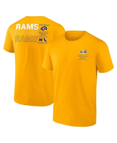 Fanatics Men's Gold Los Angeles Rams Repeat Stats T-Shirt