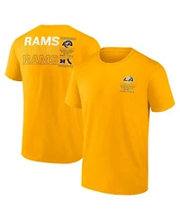 Fanatics Men's Gold Los Angeles Rams Repeat Stats T-Shirt