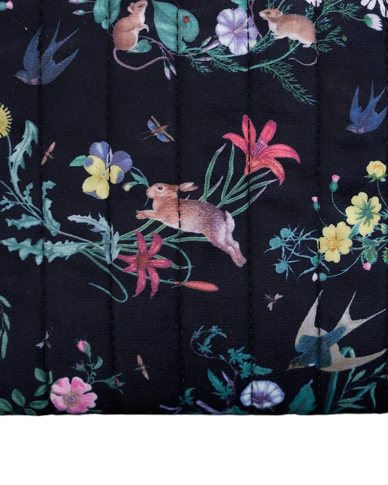Fable England Running Bunny Large Quilted Makeup Bag