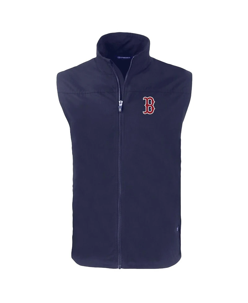 Cutter & Buck Men's Navy Boston Red Sox Charter Eco Full-Zip Vest