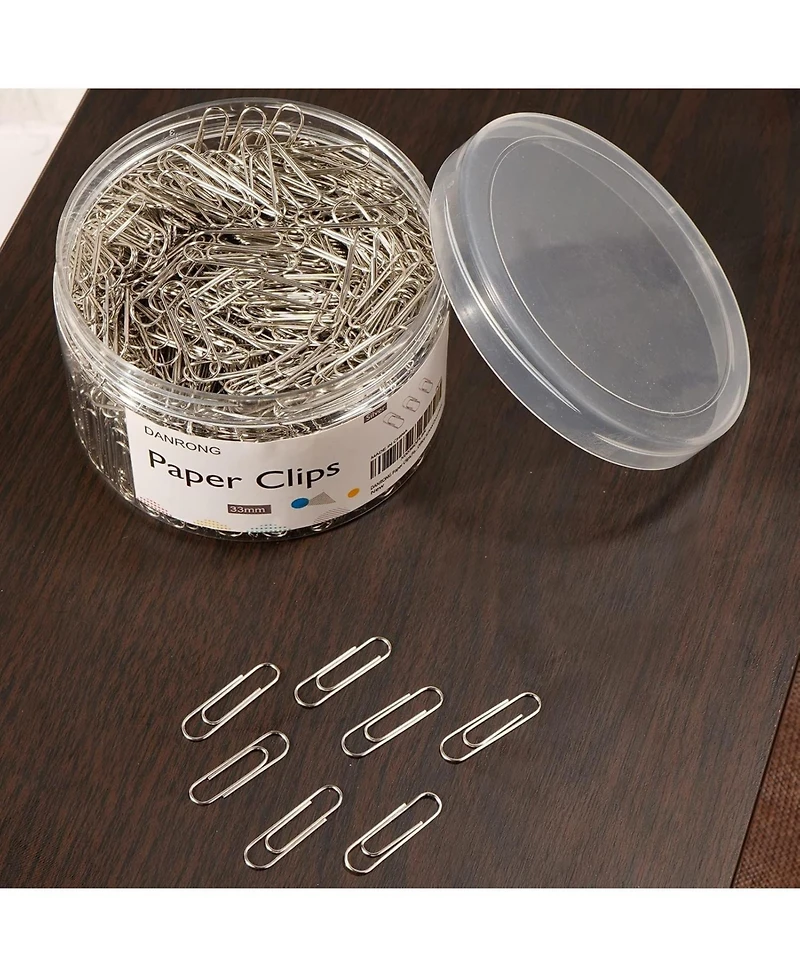 Danrong Paper Clips Paperclips Paper Clips Suitable for Office School and Daily Use
