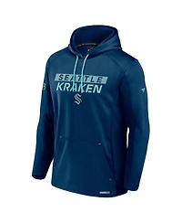 Fanatics Men's Deep Sea Blue Seattle Kraken Authentic Pro Big & Tall Pullover Hoodie