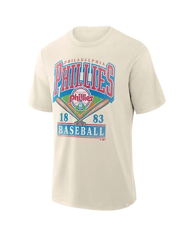 Fanatics Men's Profile Cream Philadelphia Phillies Big & Tall Screen Print T-Shirt