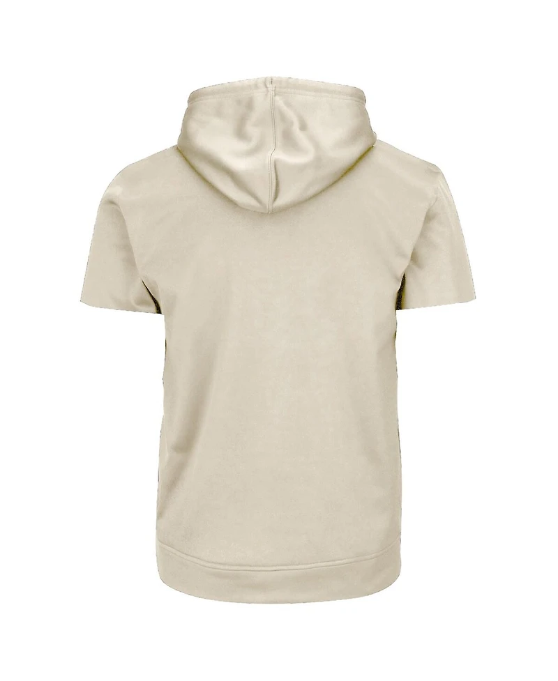 Fanatics Men's Cream/Navy New York Yankees Big & Tall Contrast Short Sleeve Hoodie