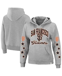 '47 Brand Women's Heather Gray San Francisco Giants Plus Starry Eye Hoodie