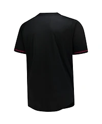 Fanatics Men's Black Cleveland Cavaliers Big & Tall Pop Full-Button Jersey