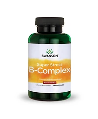 Swanson Super Stress B Complex Vitamin Supplement Formula for Healthy Energy Levels 240 Capsules