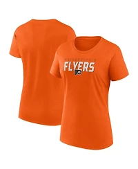 Logo Athletic Women's Orange Philadelphia Flyers Launch Scoop Neck T-Shirt