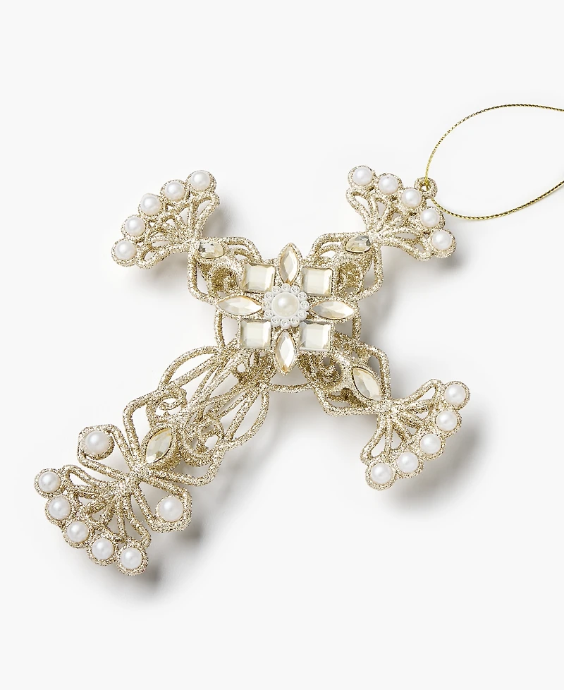 Holiday Lane Blessed Cross Ornament, Macy's Exclusive
