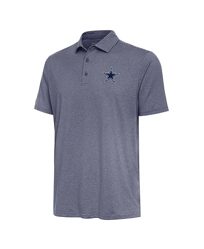 Antigua Men's Heather Navy Dallas Cowboys Scheme Polo Shirt