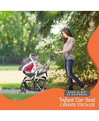 Baby Trend Snap-n-Go Ex Universal Infant Car Seat Carrier Stroller