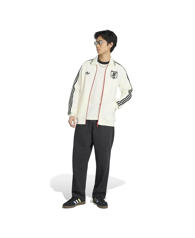 Adidas Men's White Japan National Team 2026 Away Full-Zip Anthem Jacket