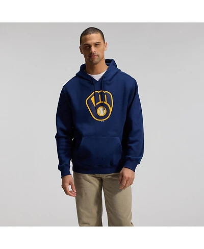 Fanatics Men's Navy Milwaukee Brewers Primary Logo Legacy Hoodie