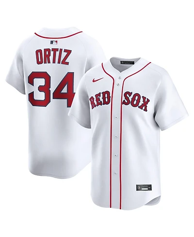 Nike Men's David Ortiz White Boston Red Sox Home Limited Jersey